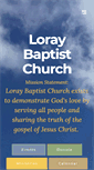 Mobile Screenshot of loraybaptist.org